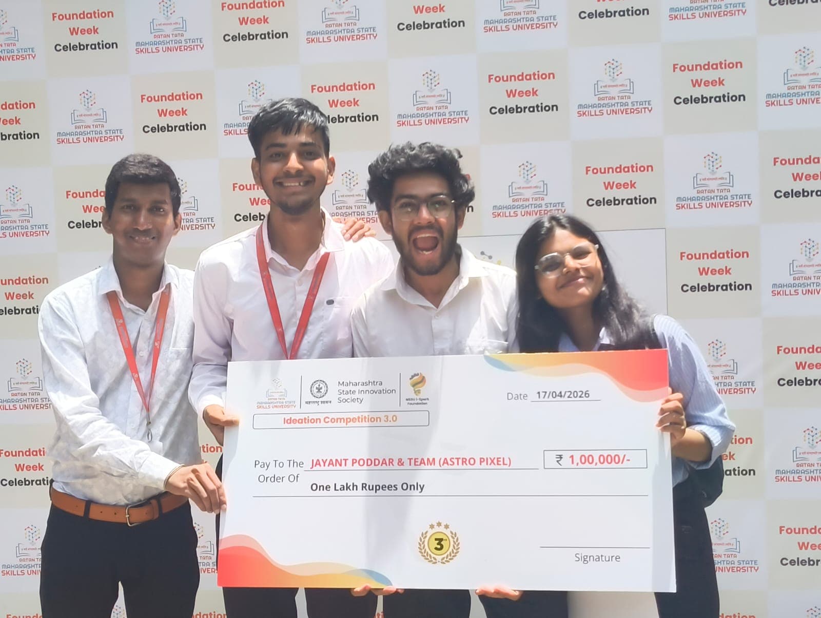AstroPixel Ideation 3.0 ₹1 Lakh Award