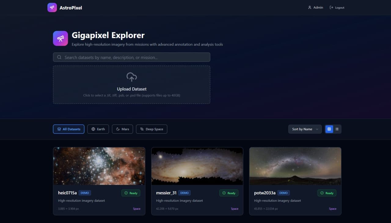 AstroPixel alternative view